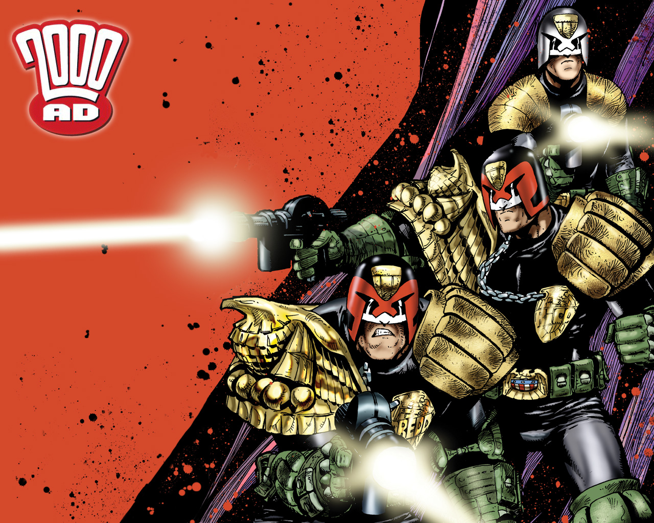 2000ad Wallpaper Where The Series Is Judge Rico