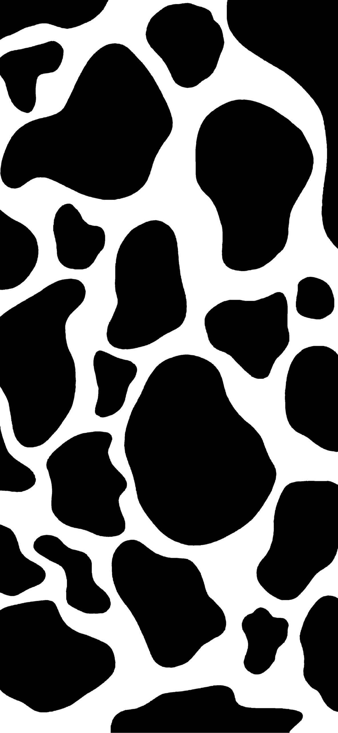 Cow Pattern Wallpaper Aesthetic Black And White For Phone
