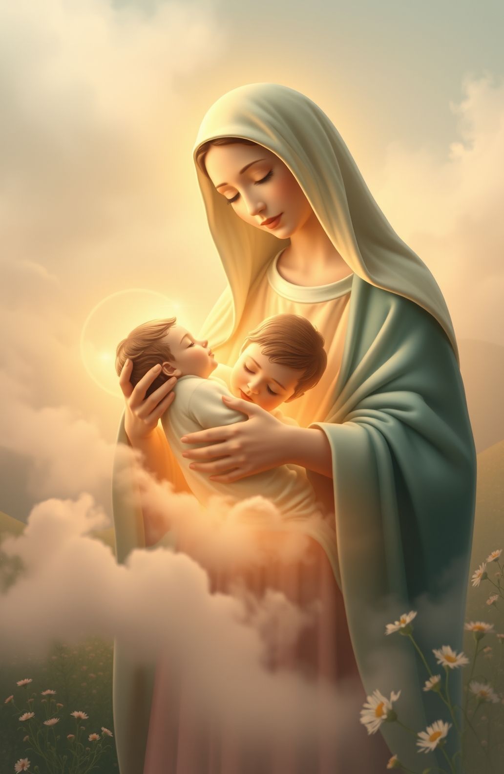 Jesus Christ Mother Mary Wallpaper