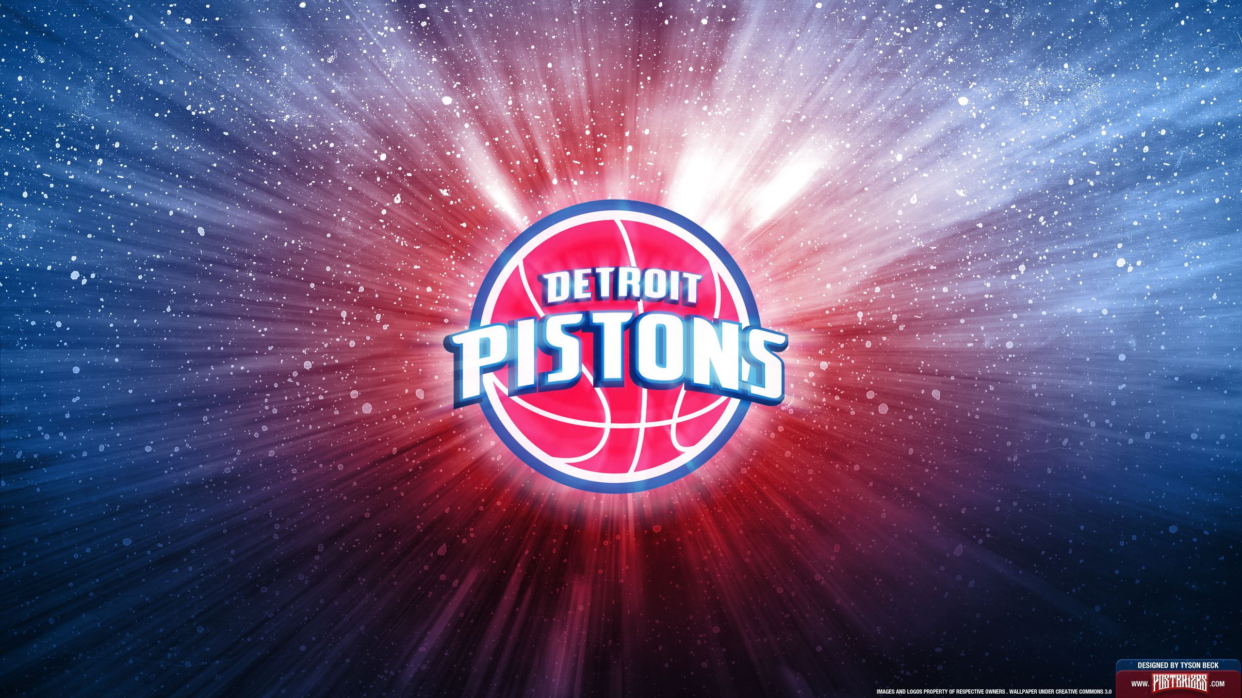 Detroit Pistons Is With A Team Logo Wallpaper On Your Puter And