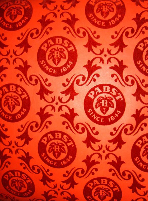 If flocked red PBR wallpaper does not make you fall out of your chair
