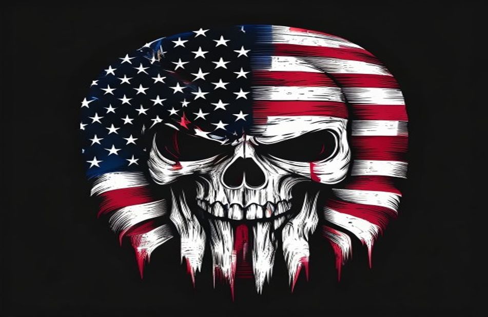American Flag Punisher Skull Wallpaper
