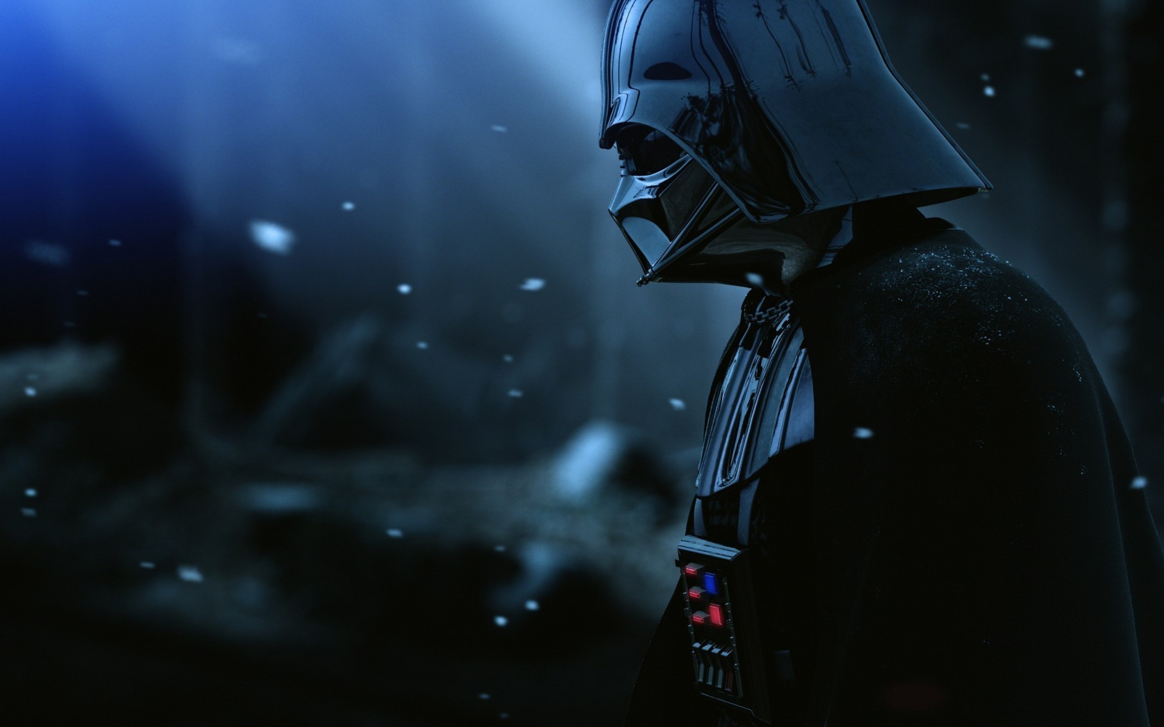 HD Background Darth Vader Helmet Star Wars Film Black Snow Wallpaper