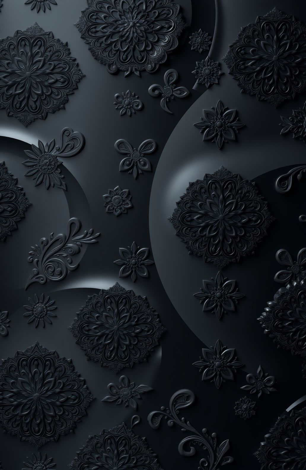 3d Black Wallpaper