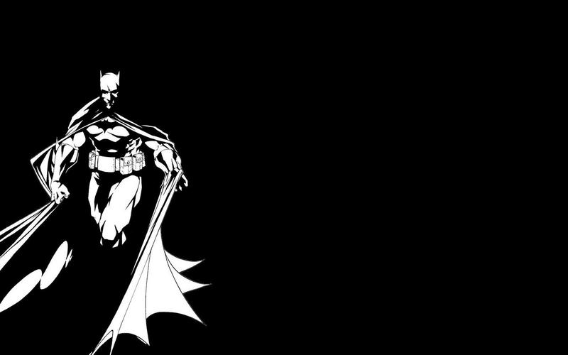 Batman Black And White Wallpaper