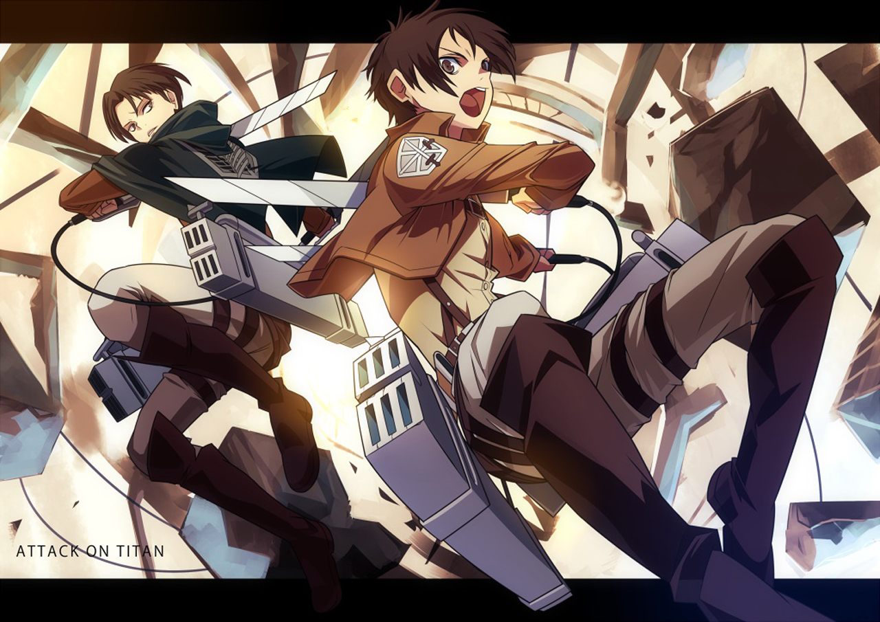 Eren Jaeger Levi Attack On Titan Shingeki No Kyojin Anime HD Wallapper