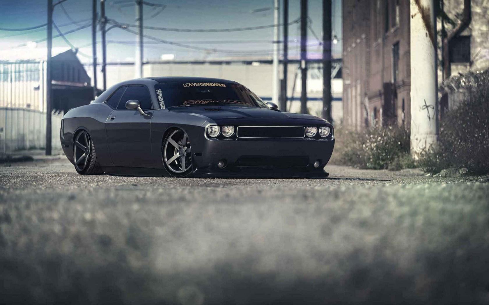 Dodge Challenger Black Wallpaper