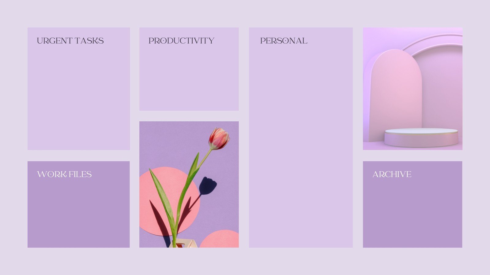 Purple Photo Grids Professional Desktop Wallpaper Yr5br1clsxa