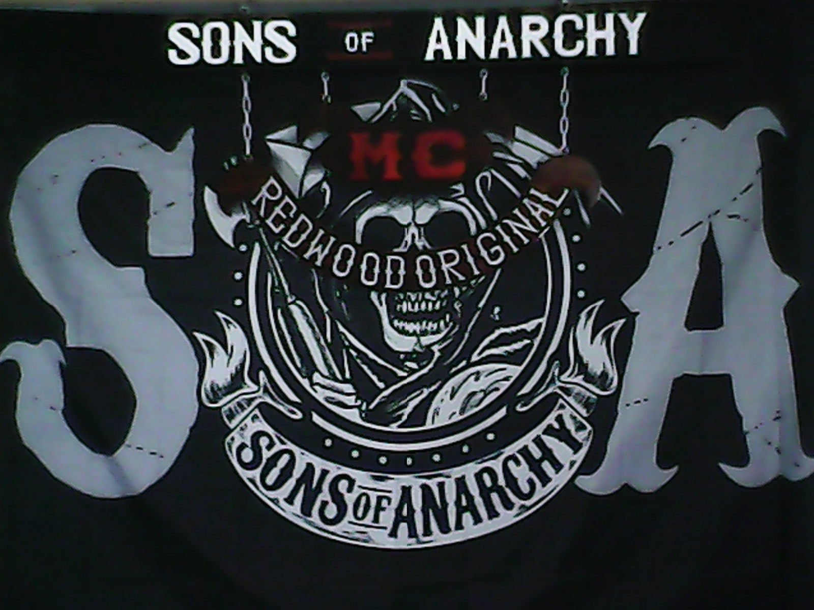 Sons Of Anarchy Hand Made Soa Sign