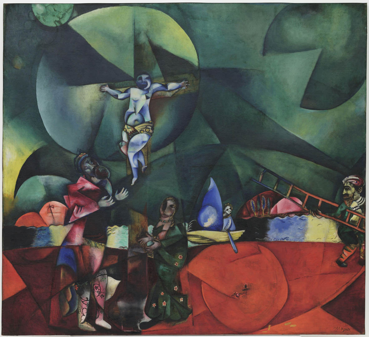 Calvary A Expressionist Marc Chagall Art Wallpaper Picture