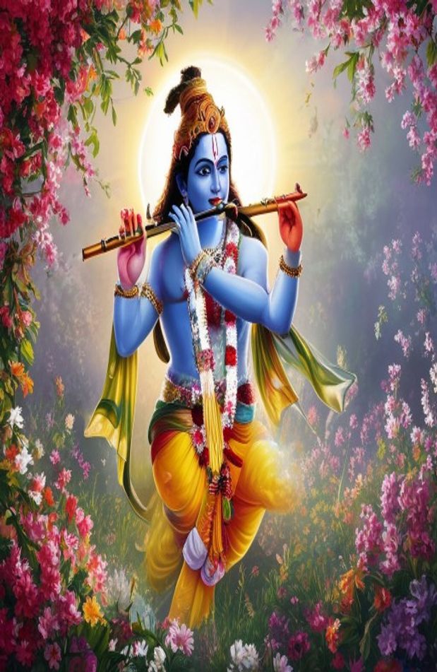 God Krishna HD Wallpaper