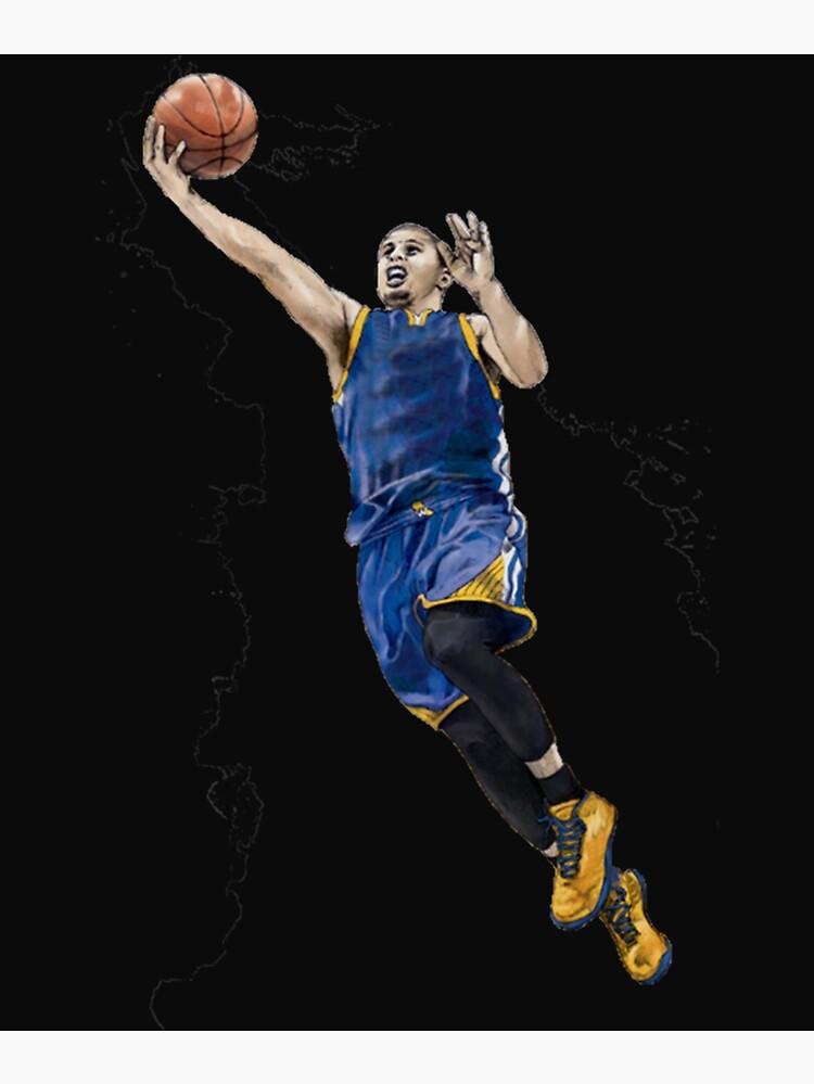 Stephen Curry Dunk Greeting Card By Peytonsoph
