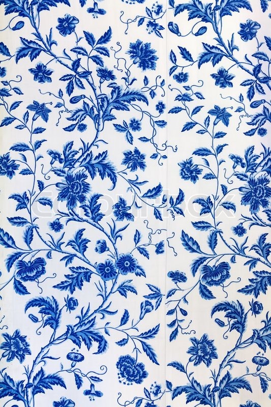 🔥 38 Navy Blue Floral Wallpaper Wallpapersafari