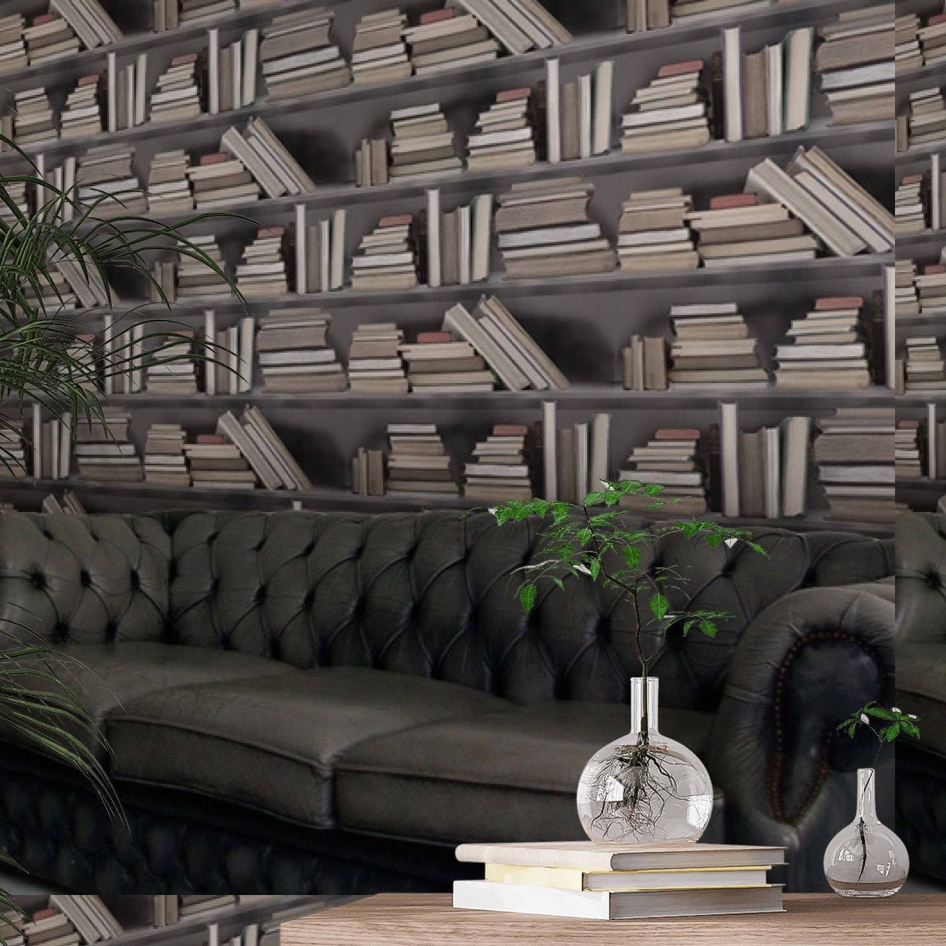 Bookshelf Wallpaper
