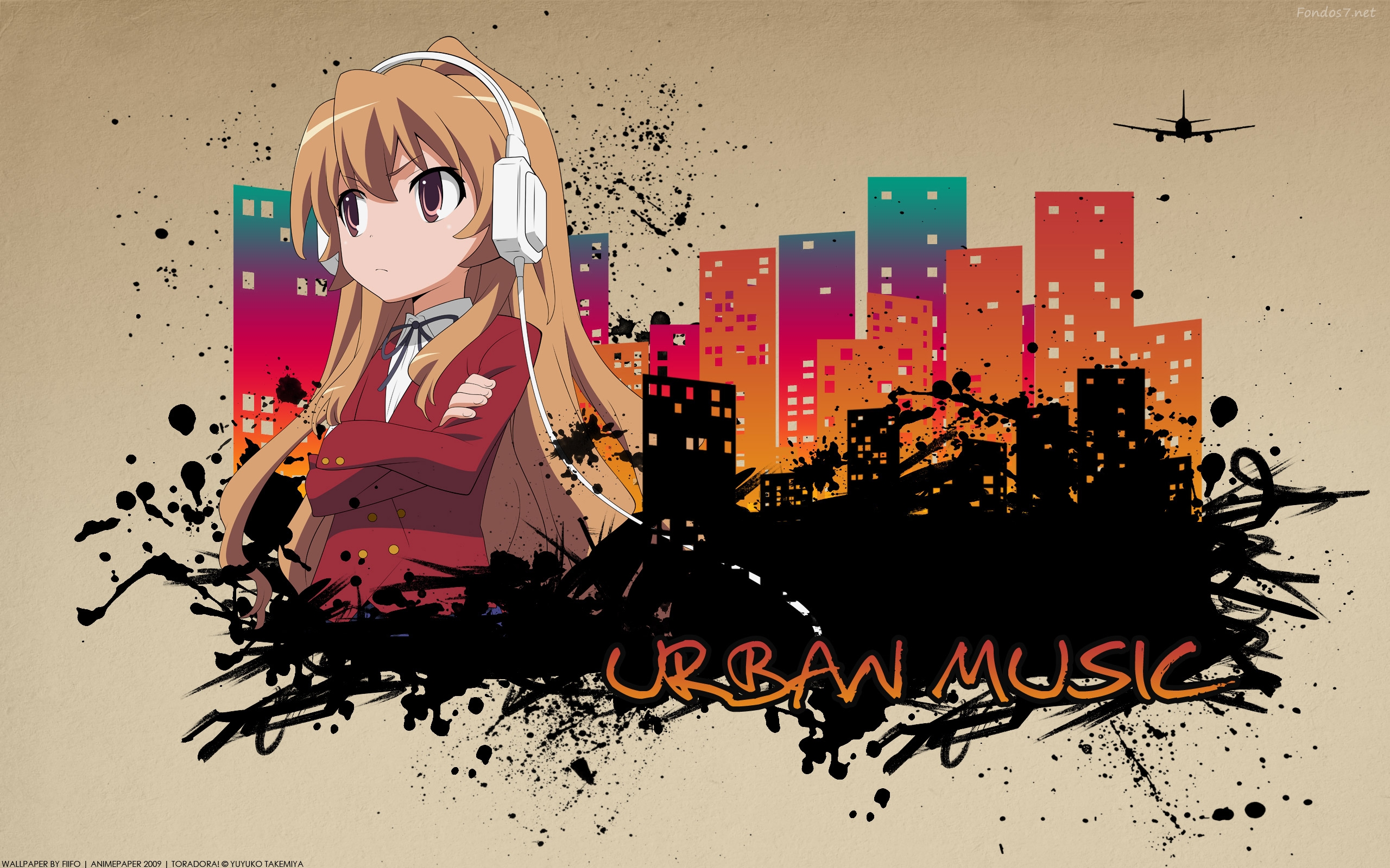 Descargar Fondos De Pantalla Anime Urban Music HD Widescreen Gratis