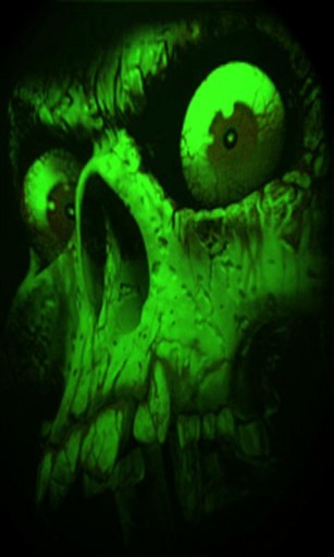 Bigger Green Skull Live Wallpaper For Android Screenshot