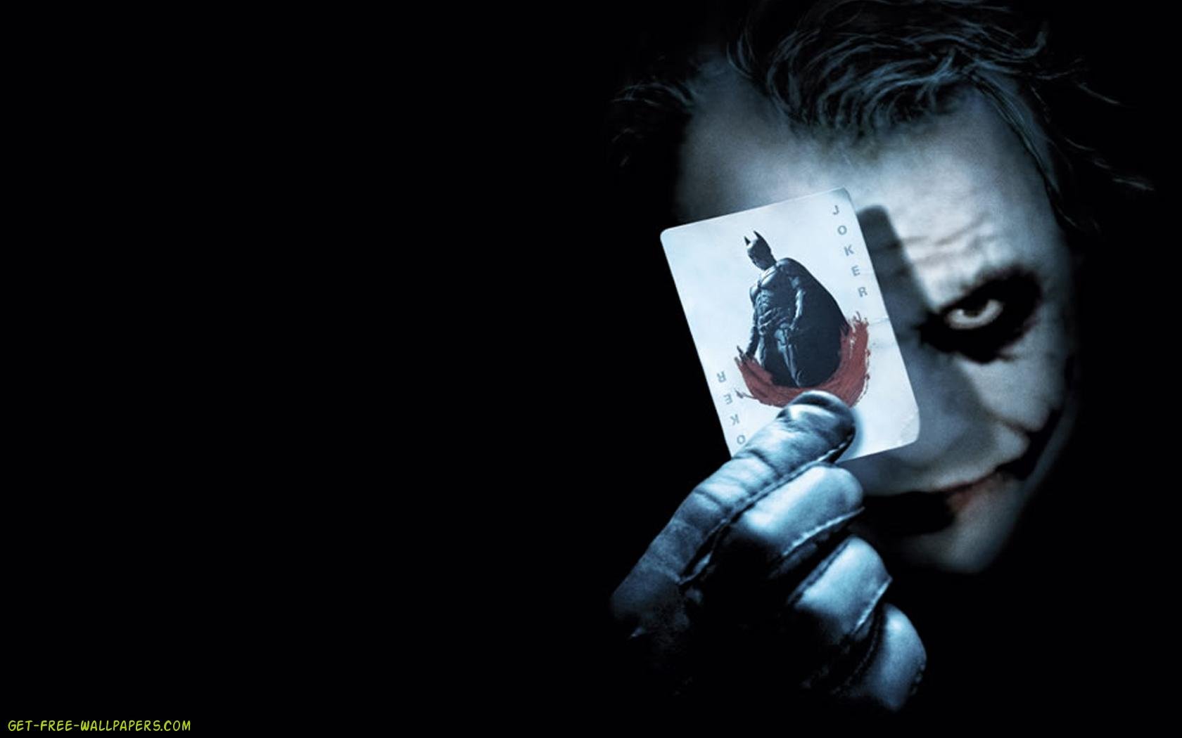 Download Batman Joker Card Wallpaper 1680x1050