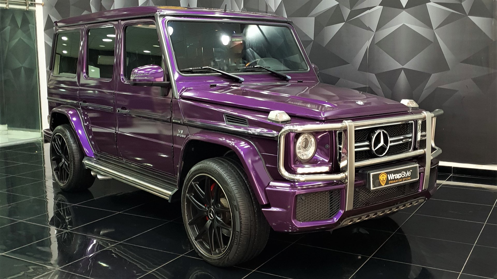 Mercedes G Purple Gloss Wrap Wrapstyle