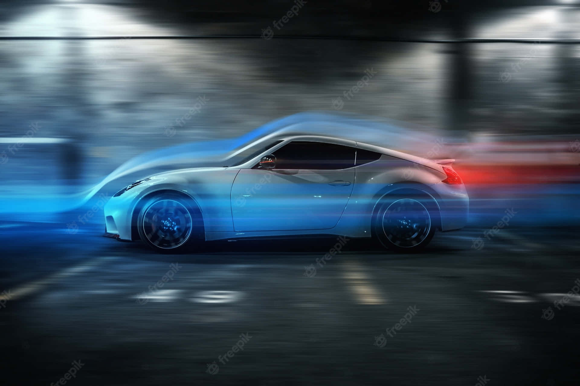 Blue Car Wallpaper