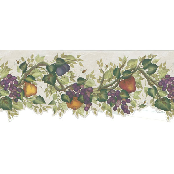 Free download 451 1662 Green Fruit Vine Brewster Wallpaper Borders ...