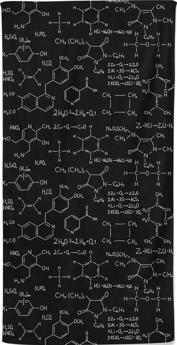 Chemistry Formula Equation Beach Towel Designed By Squeaky