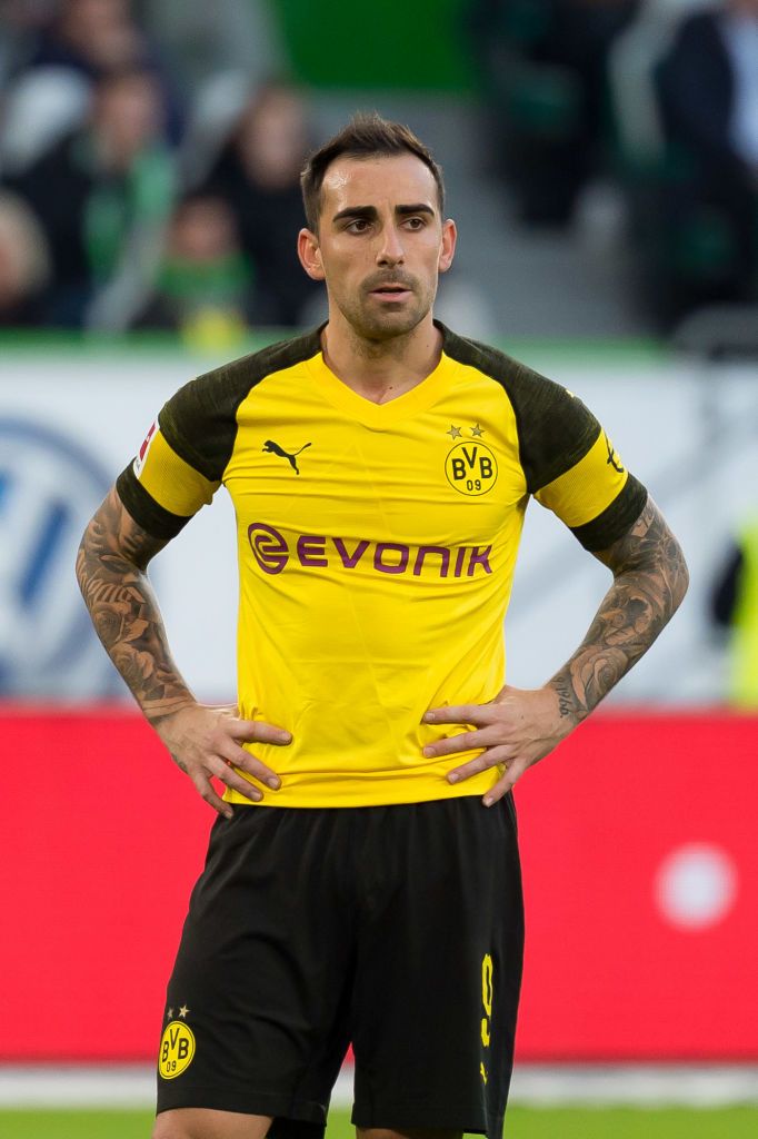 Wolfsburg Germany November Paco Alcacer Of Borussia