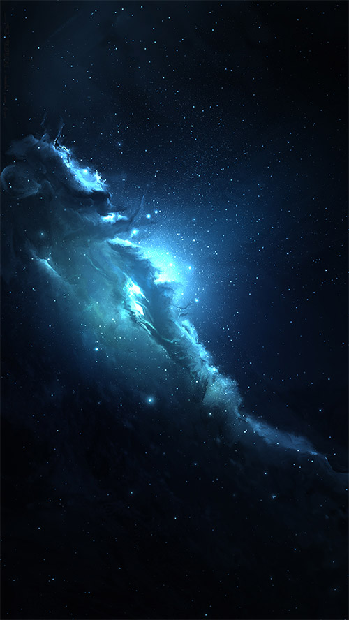 nebula background iphone