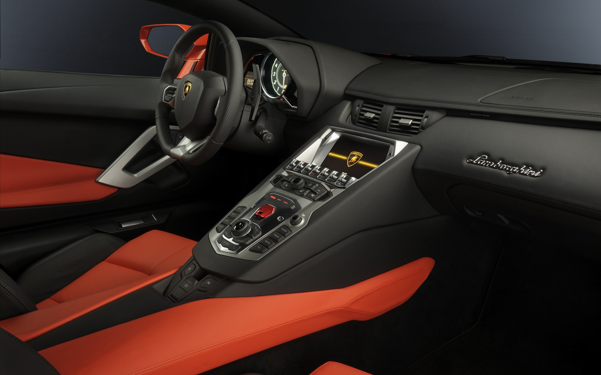 Lamborghini Aventador Interior Wallpaper HD Car