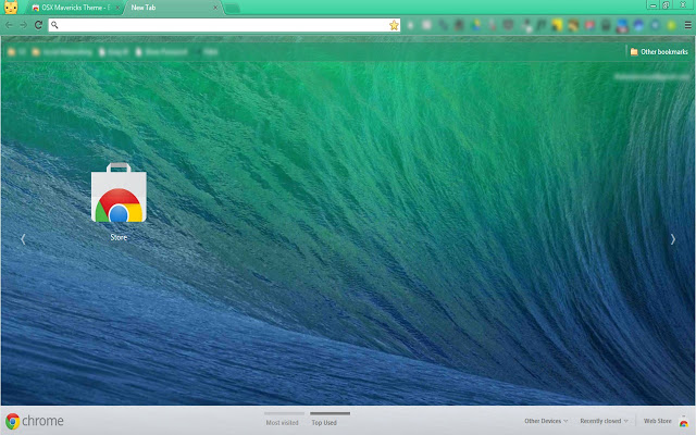 Theme That Uses The New Osx Mavericks Wallpaper Made On A