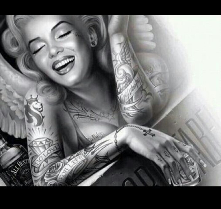 Marilyn Monroe Tatted Upmarilyn Sexy Women Tattoo