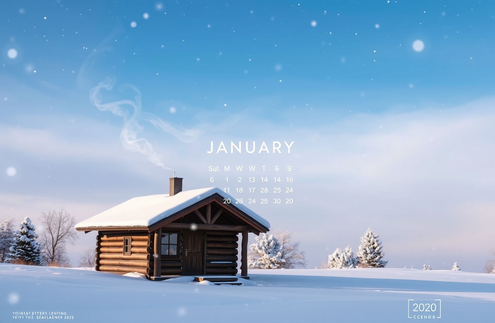 January Calendar Wallpaper