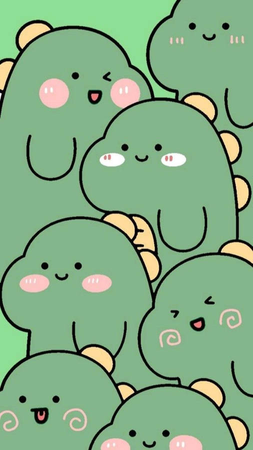 Cartoon Dinosaur Phone Wallpaper S
