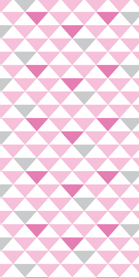 Geometric Triangles Pink Grey Bc Magic Wallpaper