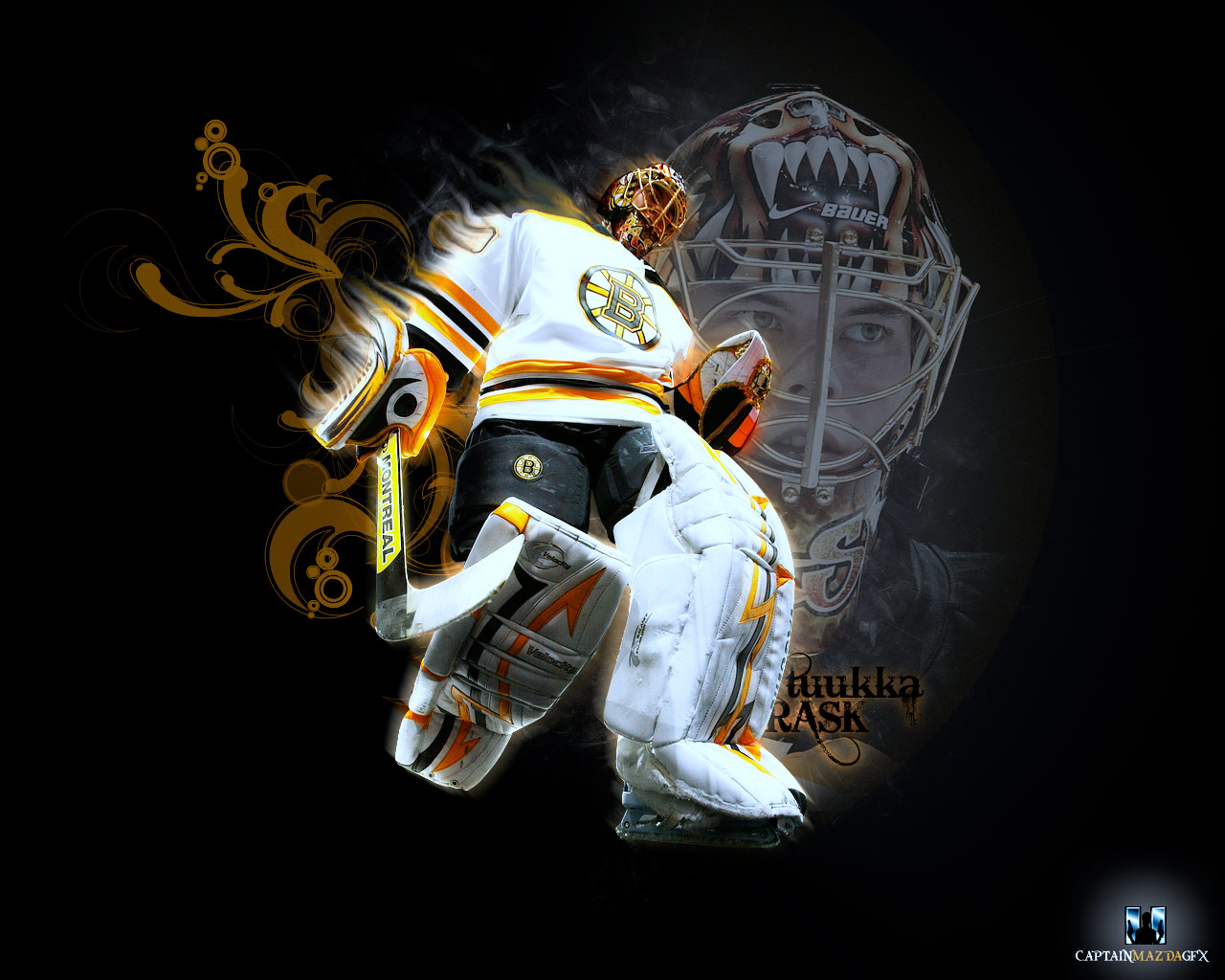 Sportwallpaper Tuukka Rask Boston Bruins Wallpaper