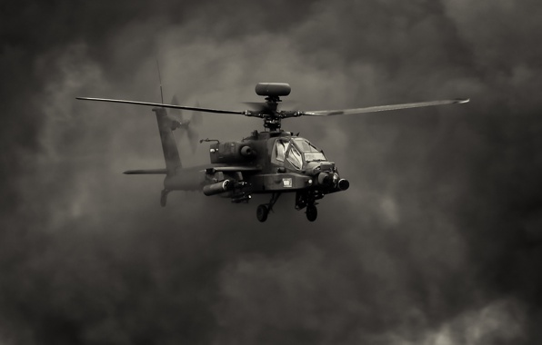 Wallpaper Ah Apache The Basic Drums Helicopter Smoke