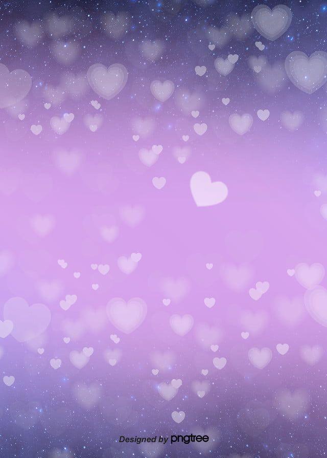 Purple Love Flows Down Simple Valentines Day Background Wallpaper