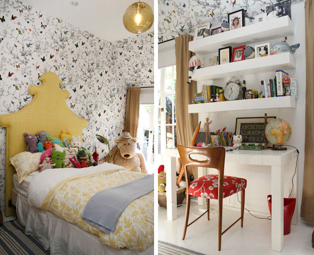 Birds and Butterflies wallpaper Childrens Rooms Pinterest 640x519