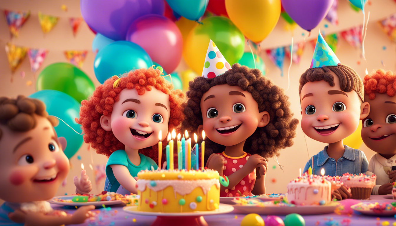 Cocomelon Happy BirtHDay Wallpaper