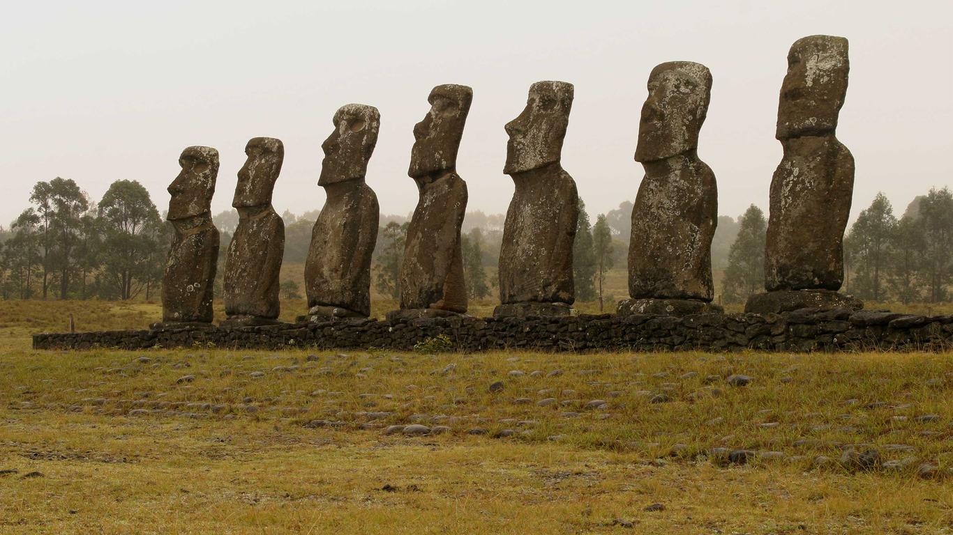 Moai Statues Wallpaper