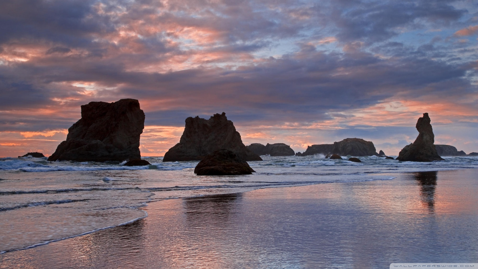 Free download Download Sea Stacks At Sunset Bandon Oregon Wallpaper 