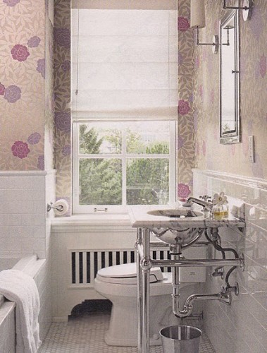Wallpapers In A Bathroom Shelterness 379x500