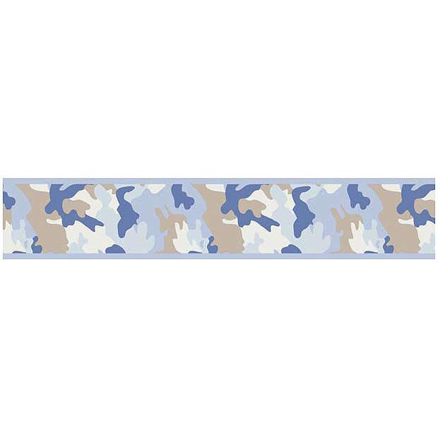 Camo Blue Wallpaper Border by Sweet Jojo Designs 620x620