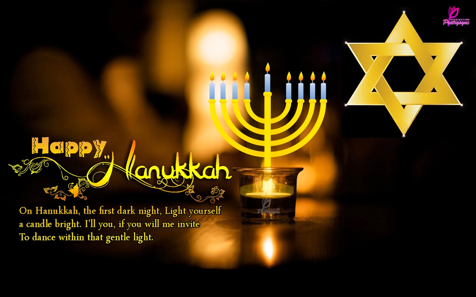 Happy Hanukkah Quote And Sayings Wishes Card Greetings Wallpaper