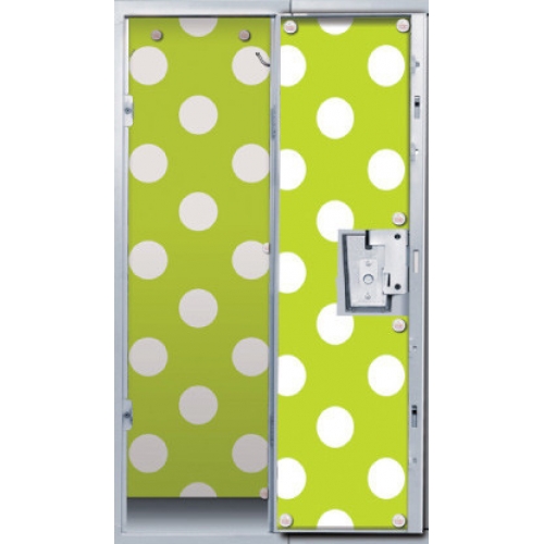 Home Lime With Polka Dots Locker Wallpaper