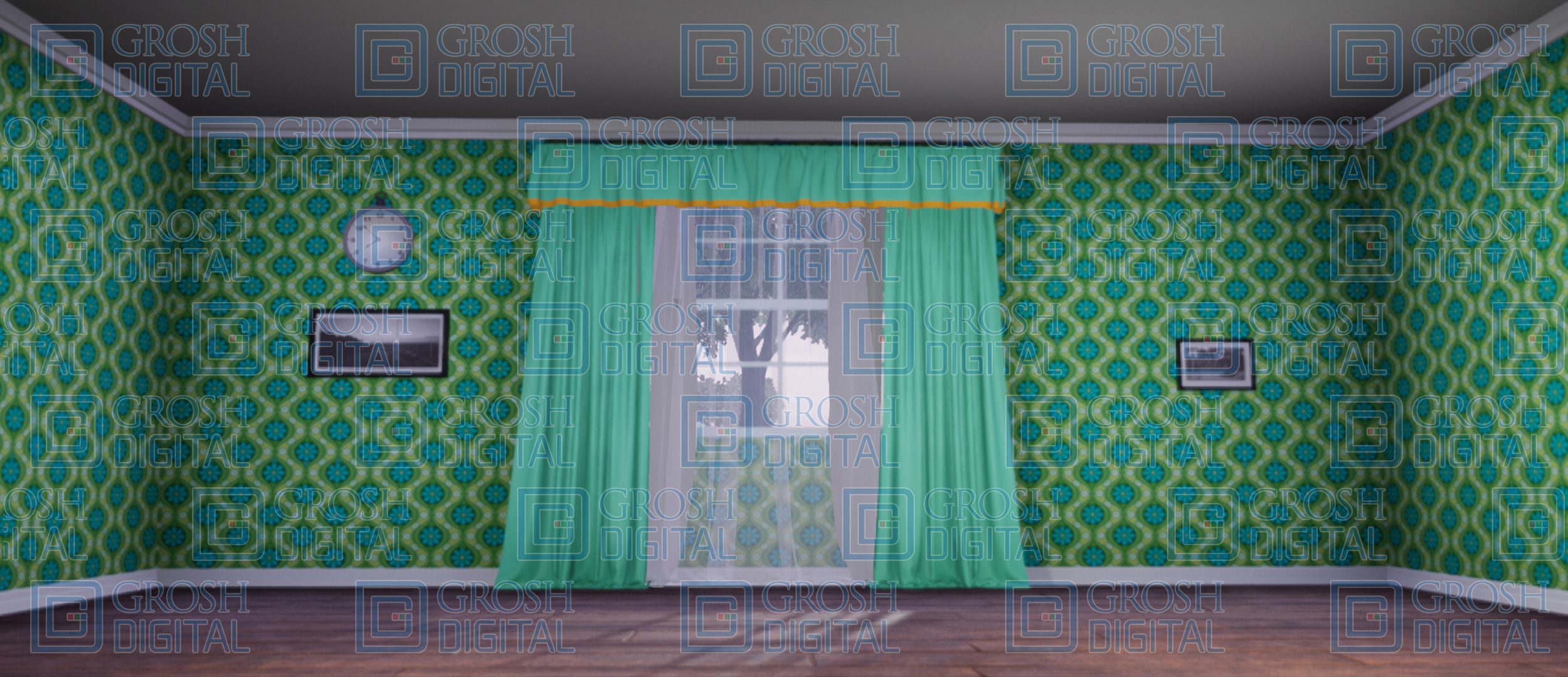Living Room Projected Backdrops Grosh Digital