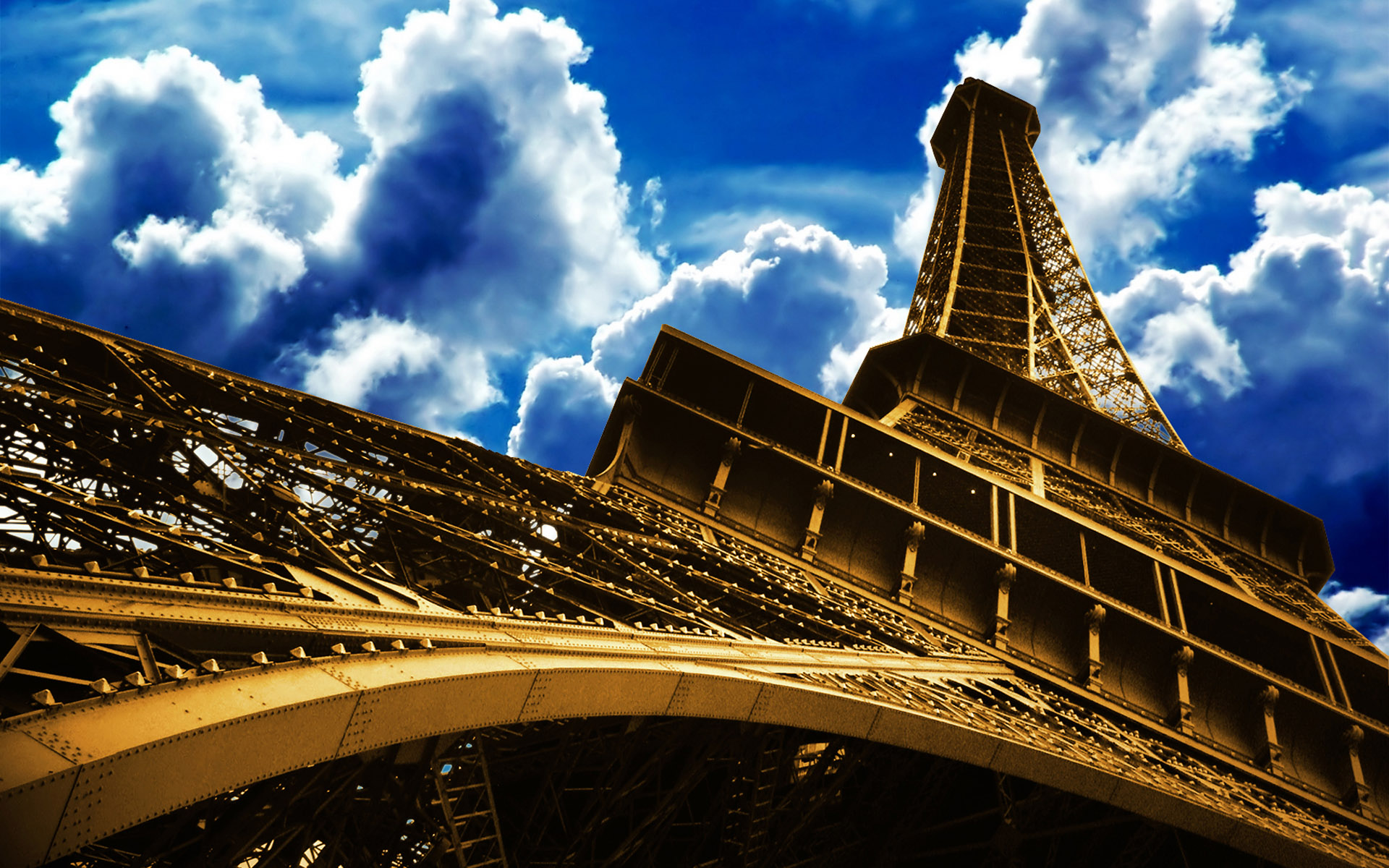 Eiffel Tower Skyscraper Wallpaper HD