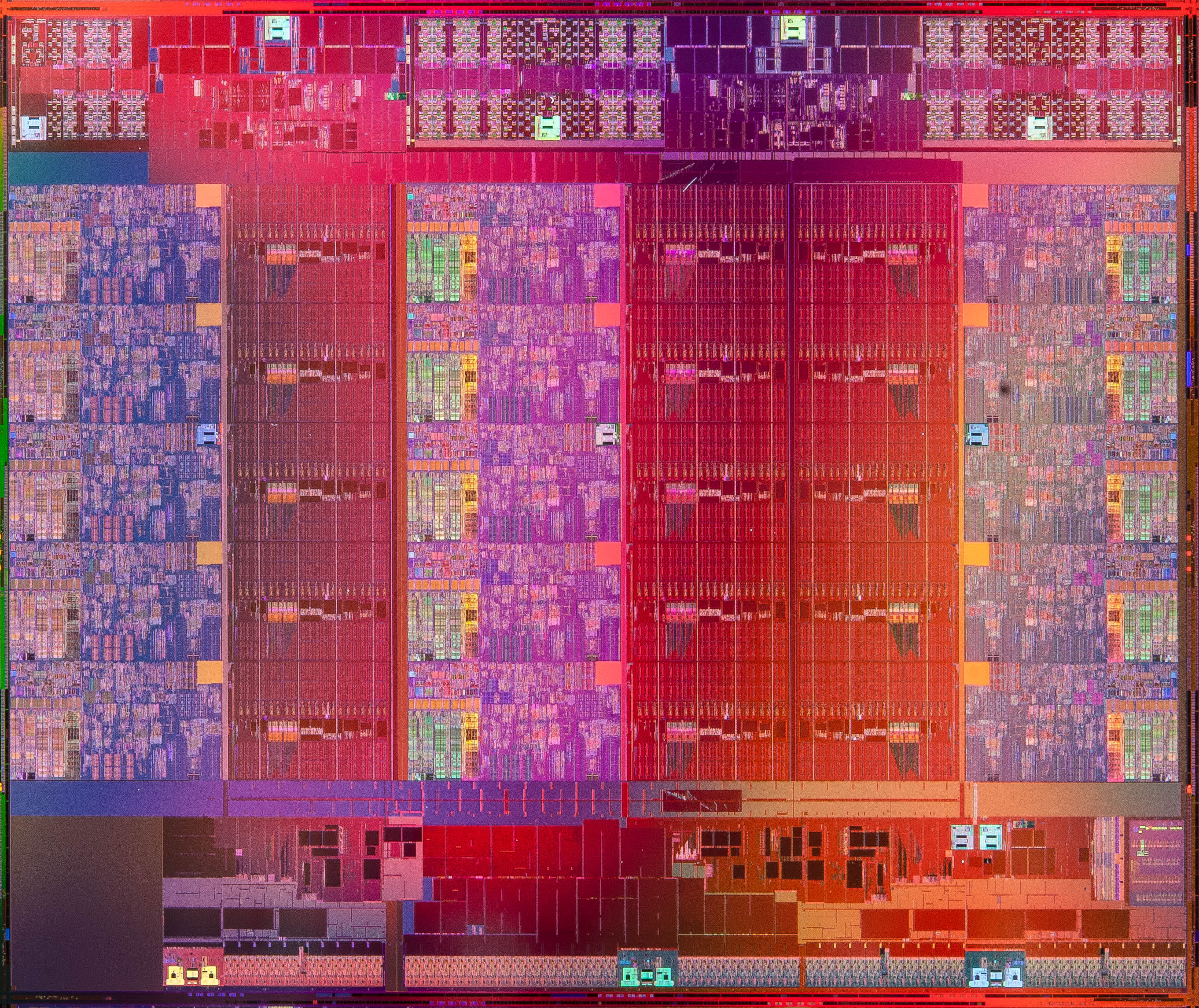 Intel Xeon E7 V2 Core Die Shot Wallpaper Version