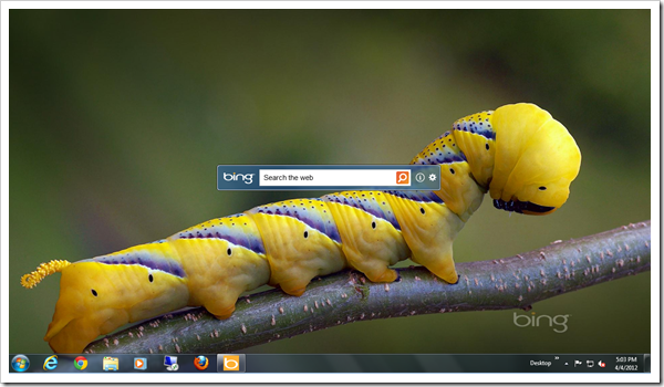 Bing Desktop Beta Brings Home Image To Your Everyday