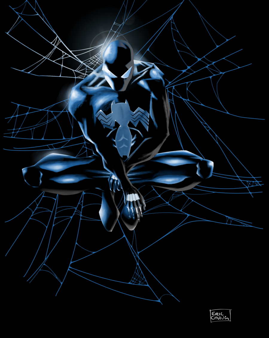 Black Spider Man Rain The