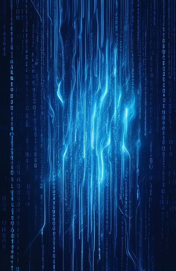 Blue Matrix Code Wallpaper Live